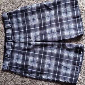 Nike Men's Plaid Flat Front Shorts